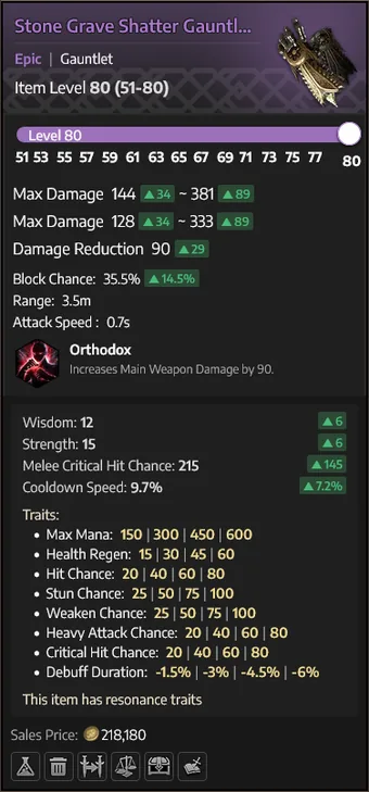Stone Grave Shatter Gauntlets — Manoplas
