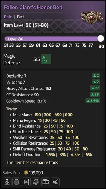 Fallen Giant's Honor Belt — Cinto