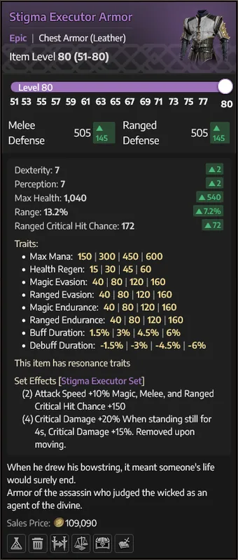 Stigma Executor Armor — Peitoral